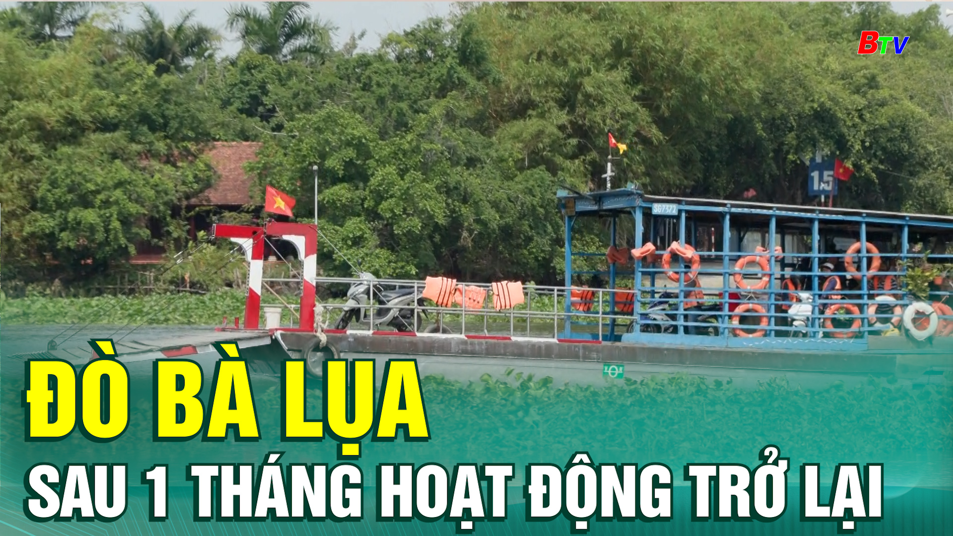 Đò Bà Lụa sau một tháng hoạt động trở lại