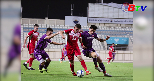 Đội tuyển (ĐT) Việt Nam và ĐT Jordan bất phân thắng bại trong trận giao hữu tại UAE