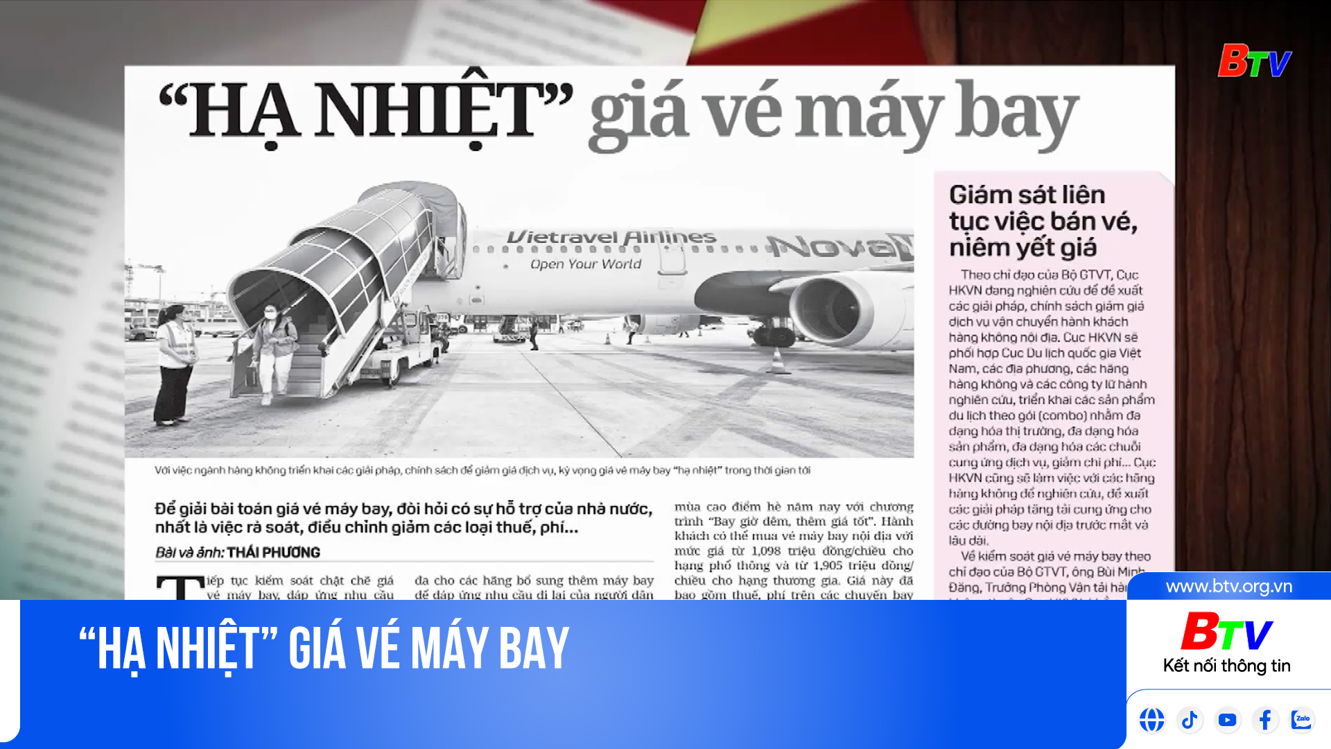 “Hạ nhiệt” giá vé máy bay