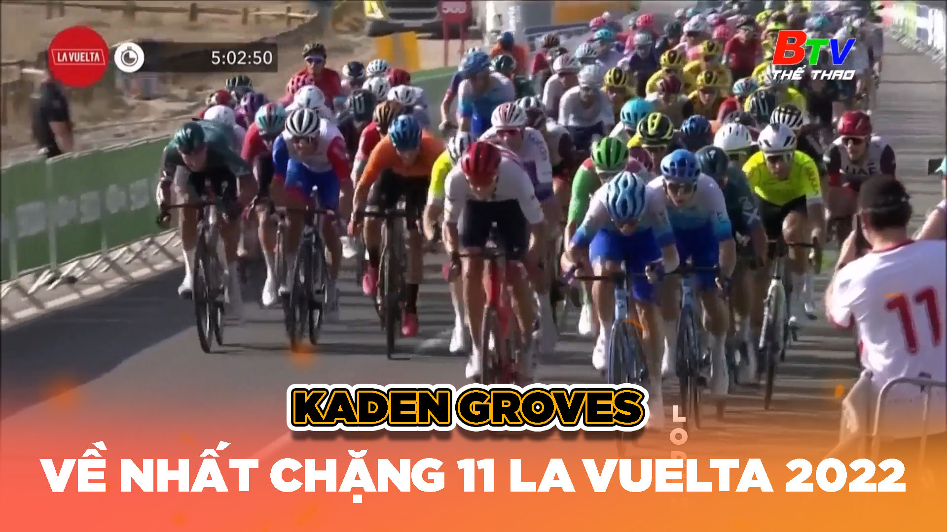 Kaden Groves về nhất chặng 11 La Vuelta 2022