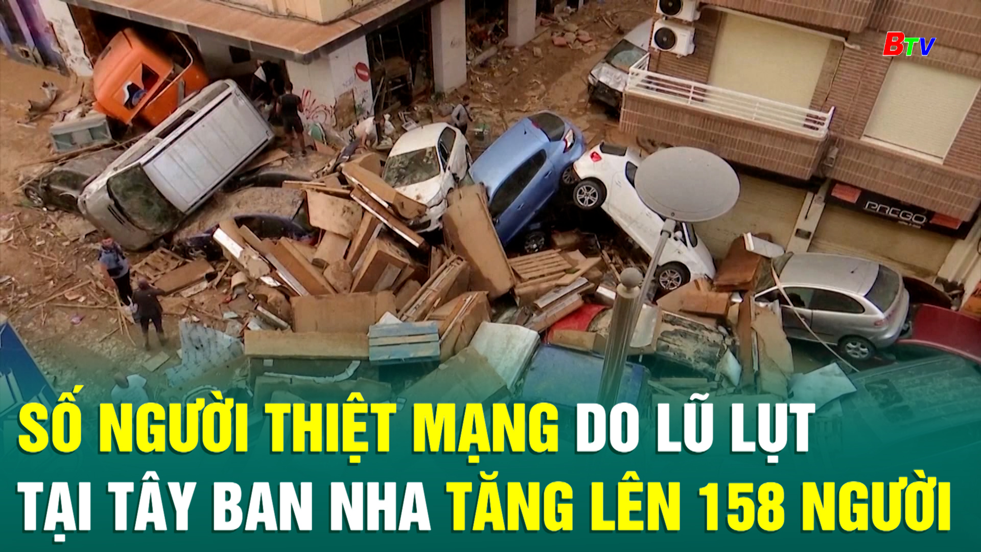 Số người thiệt mạng do lũ lụt tại Tây Ban Nha tăng lên 158 người