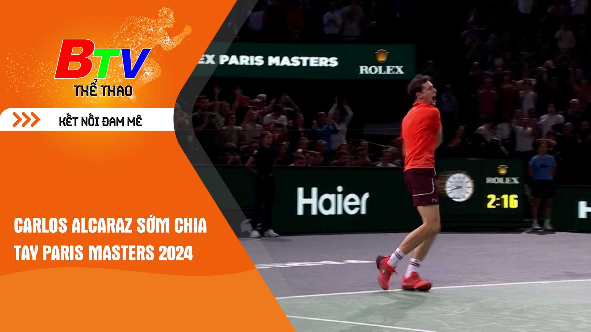 Carlos Alcaraz sớm chia tay Paris Masters 2024	