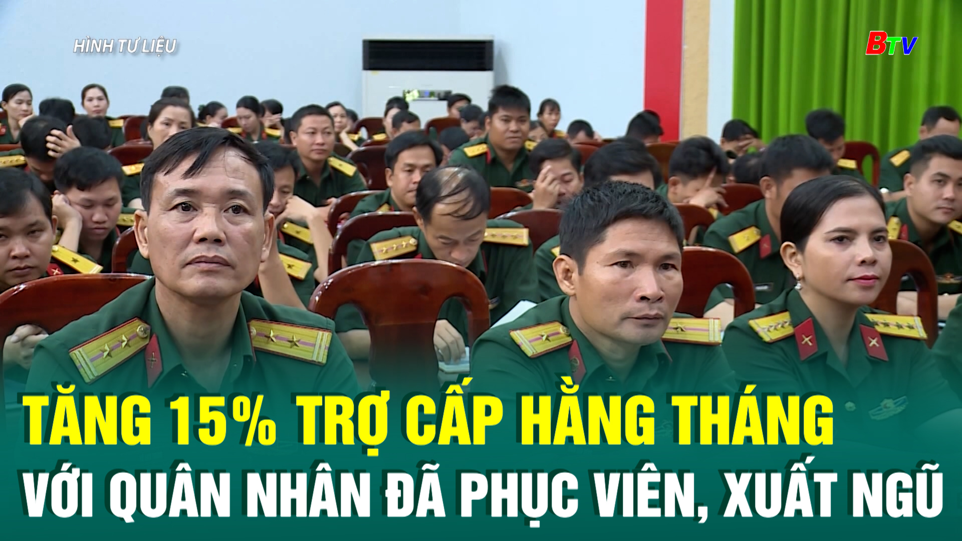 Tăng 15% trợ cấp hằng tháng với quân nhân đã phục viên, xuất ngũ