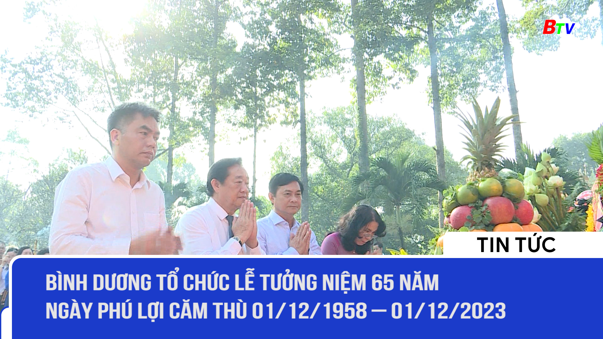 Bình Dương tưởng niệm 65 năm “Ngày Phú Lợi căm thù” (01/12/1958 – 01/12/2023)