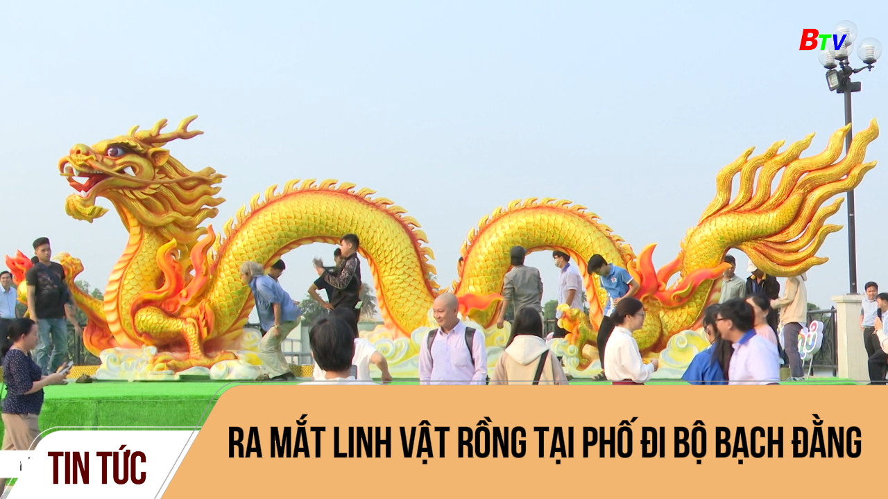 Ra mắt linh vật rồng tại phố đi bộ Bạch Đằng