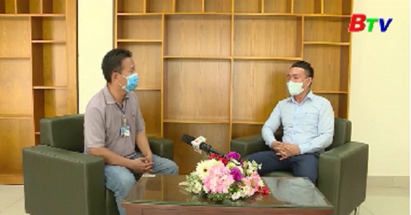 Cuộc phỏng vấn giữa phóng viên BTV với lãnh đạo LĐLĐ tỉnh Bình Dương về chính sách hỗ trợ người lao động