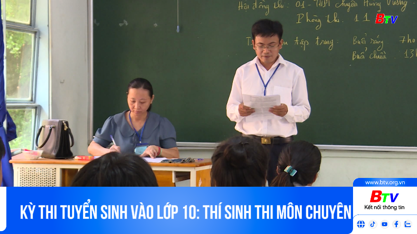 Kỳ thi tuyển sinh vào lớp 10: thí sinh thi môn chuyên