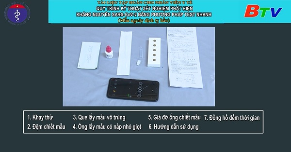 Quy trình kỹ thuật xét nghiệm phát hiện kháng nguyên SARS-CoV-2 bằng phương pháp test nhanh