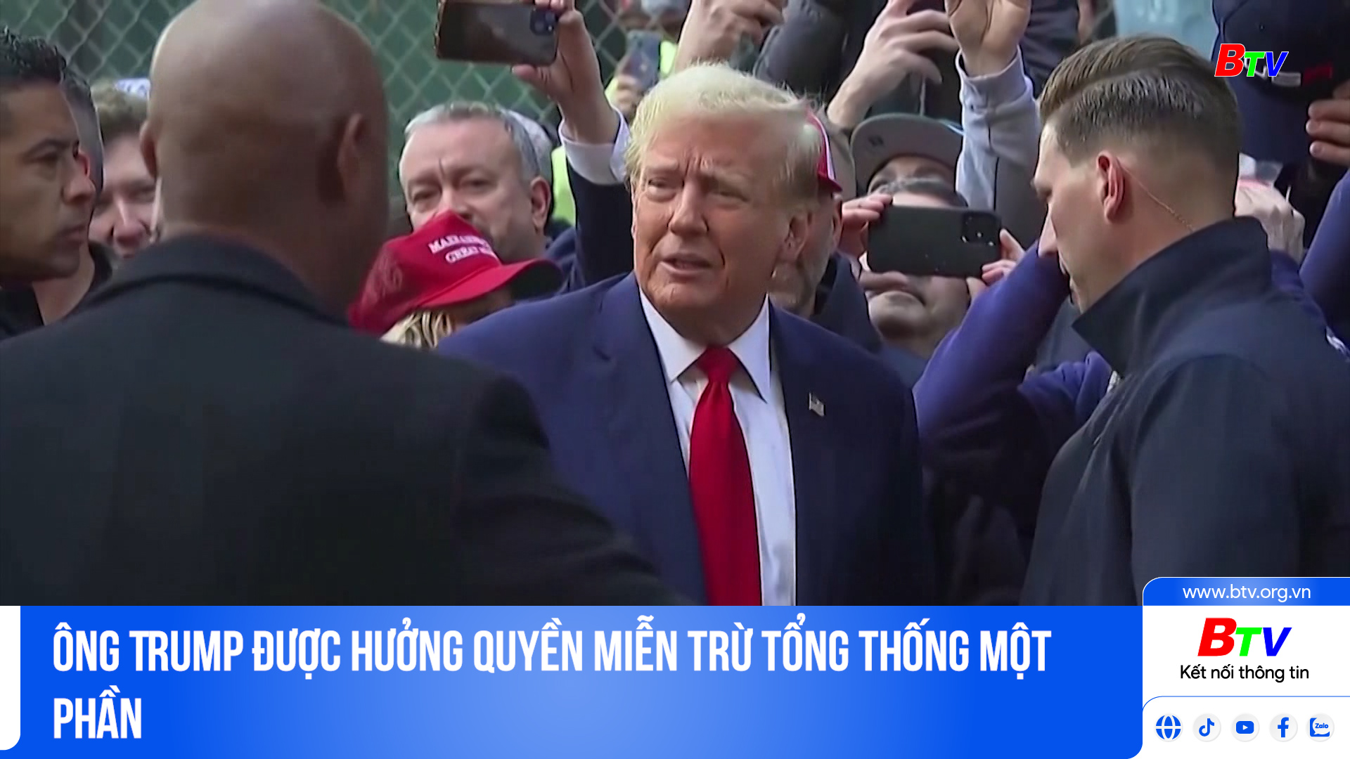 Ông Trump được hưởng quyền miễn trừ tổng thống một phần