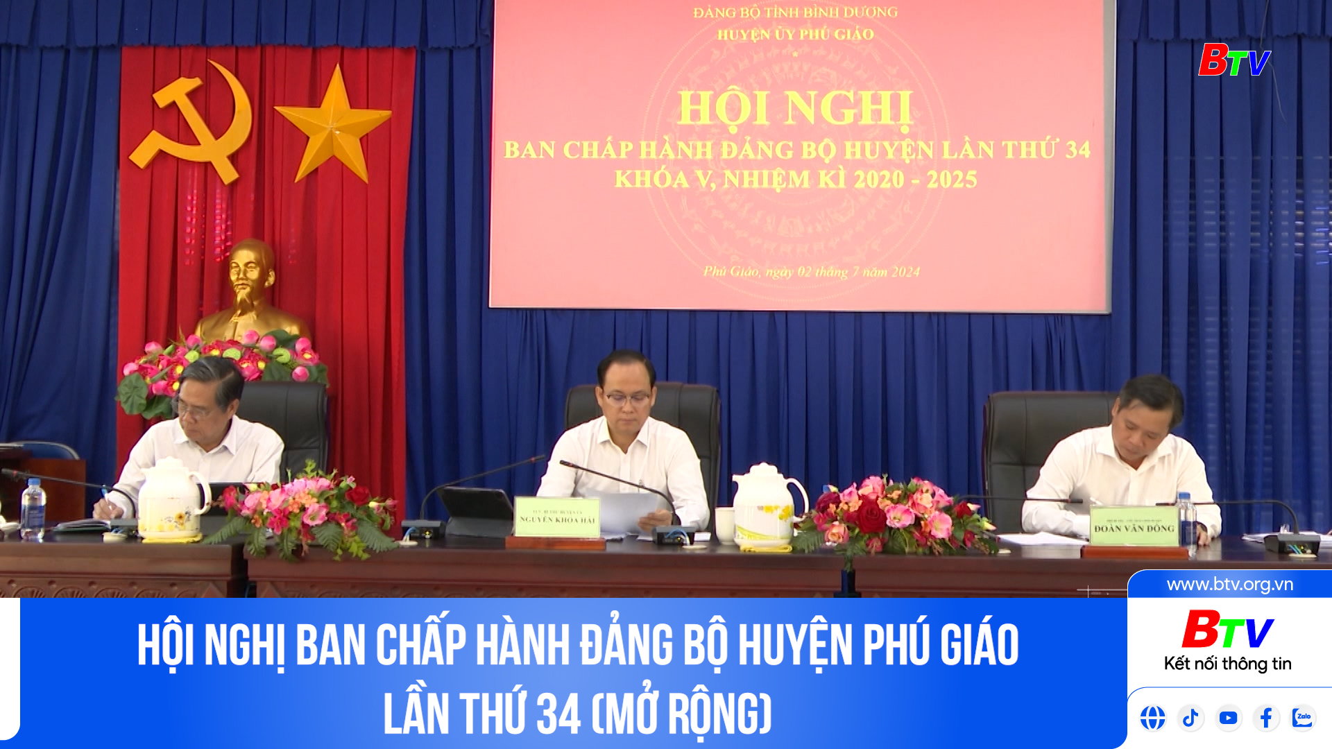 Hội nghị Ban Chấp hành Đảng bộ huyện Phú Giáo lần thứ 34 (mở rộng)