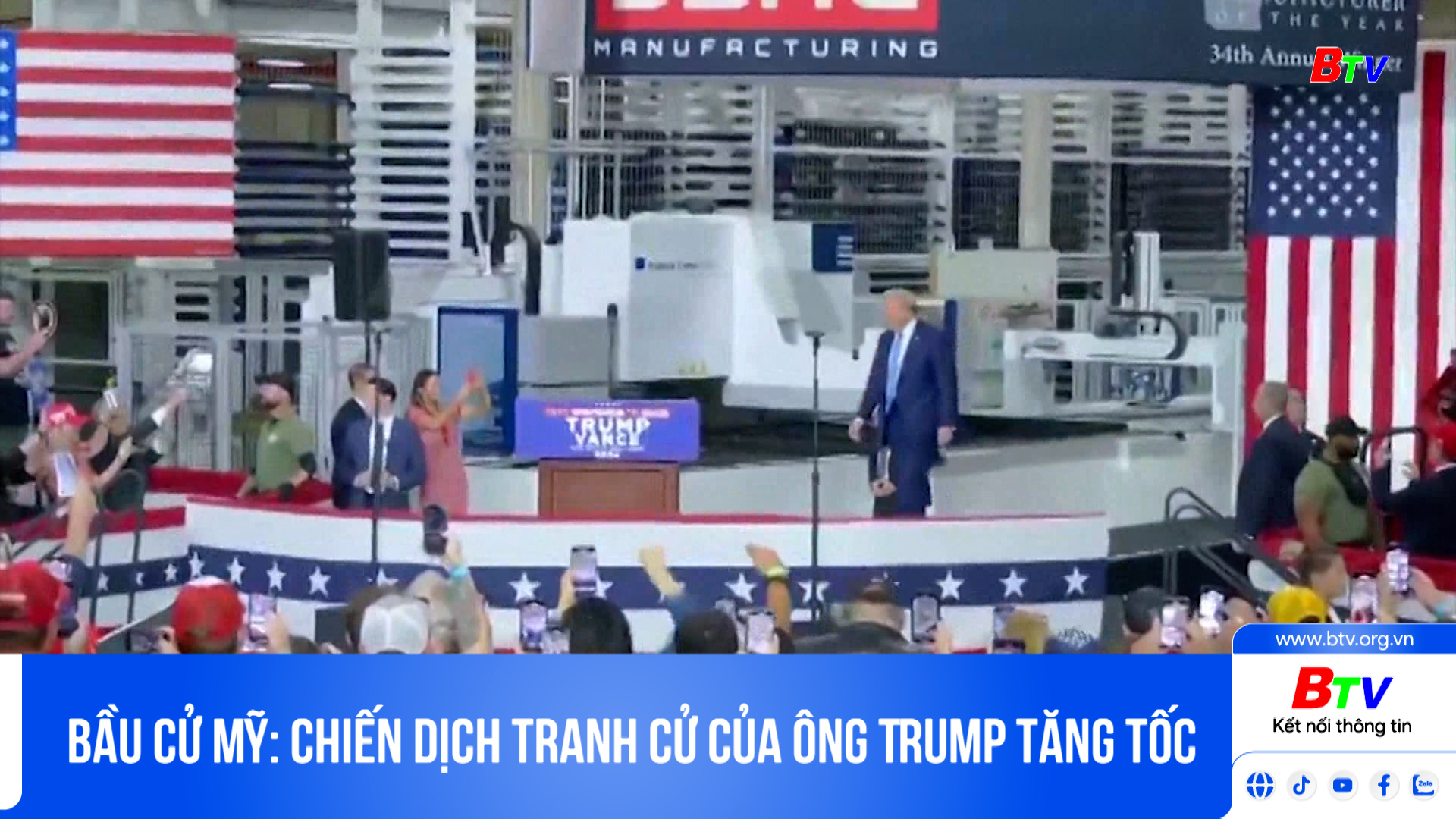 Bầu cử Mỹ: chiến dịch tranh cử của ông Trump tăng tốc