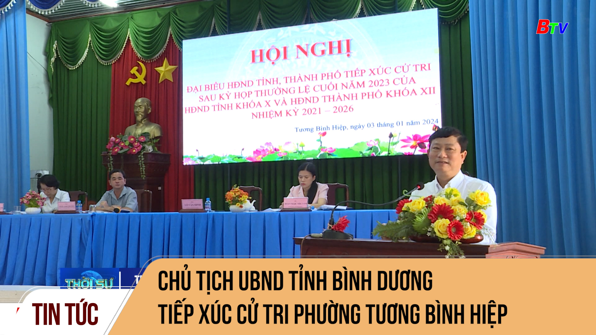 Chủ tịch UBND tỉnh Bình Dương tiếp xúc cử tri phường Tương Bình Hiệp (TP. Thủ Dầu Một)