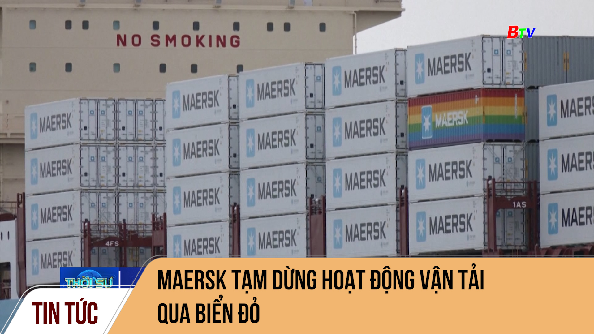 Maersk tạm dừng hoạt động vận tải qua Biển Đỏ	