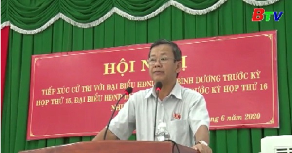 Đại biểu HĐND tỉnh, huyện Bàu Bàng tiếp xúc cử tri tại thị trấn Lai Uyên