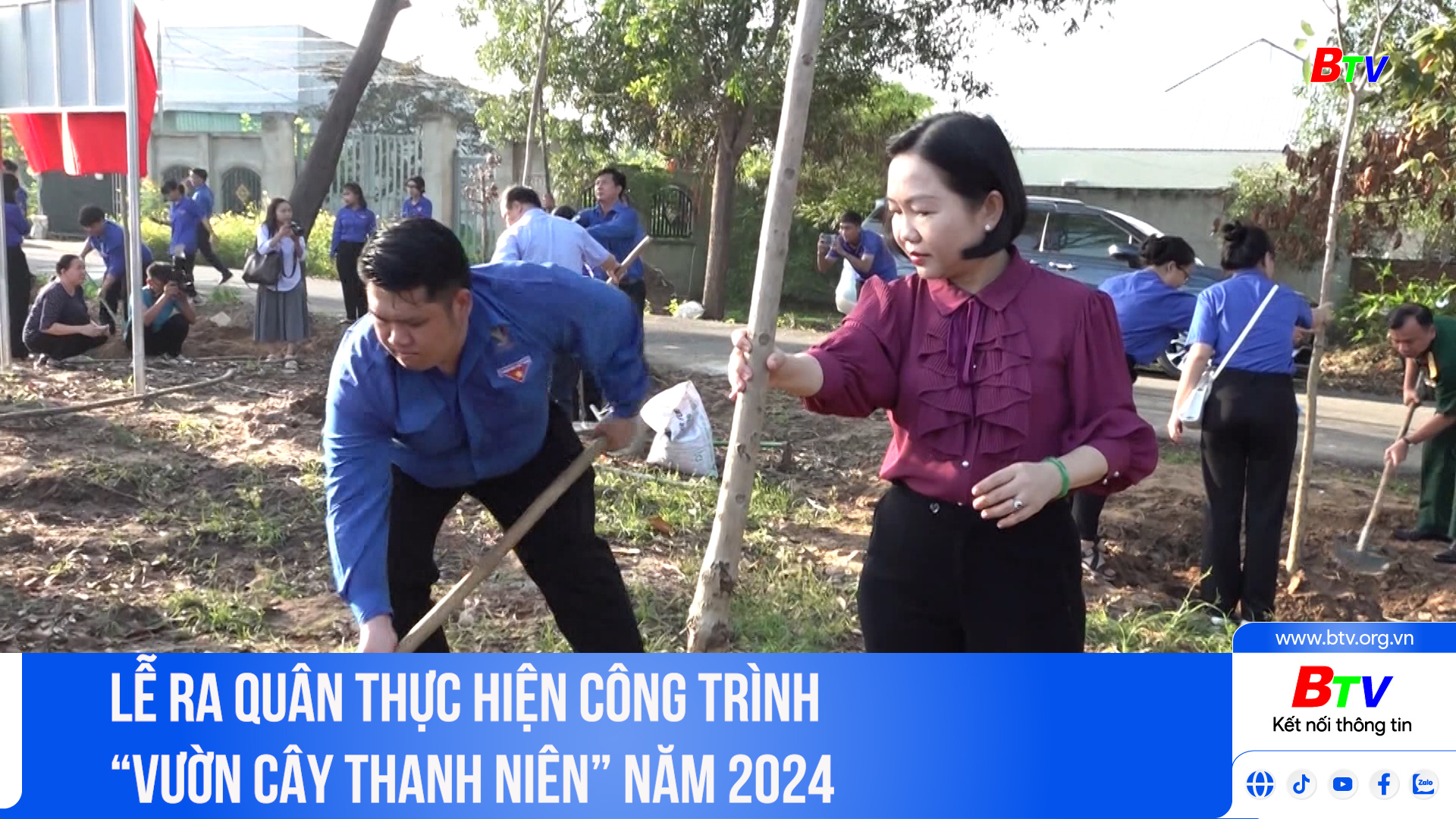 Lễ ra quân thực hiện công trình“Vườn cây thanh niên” năm 2024