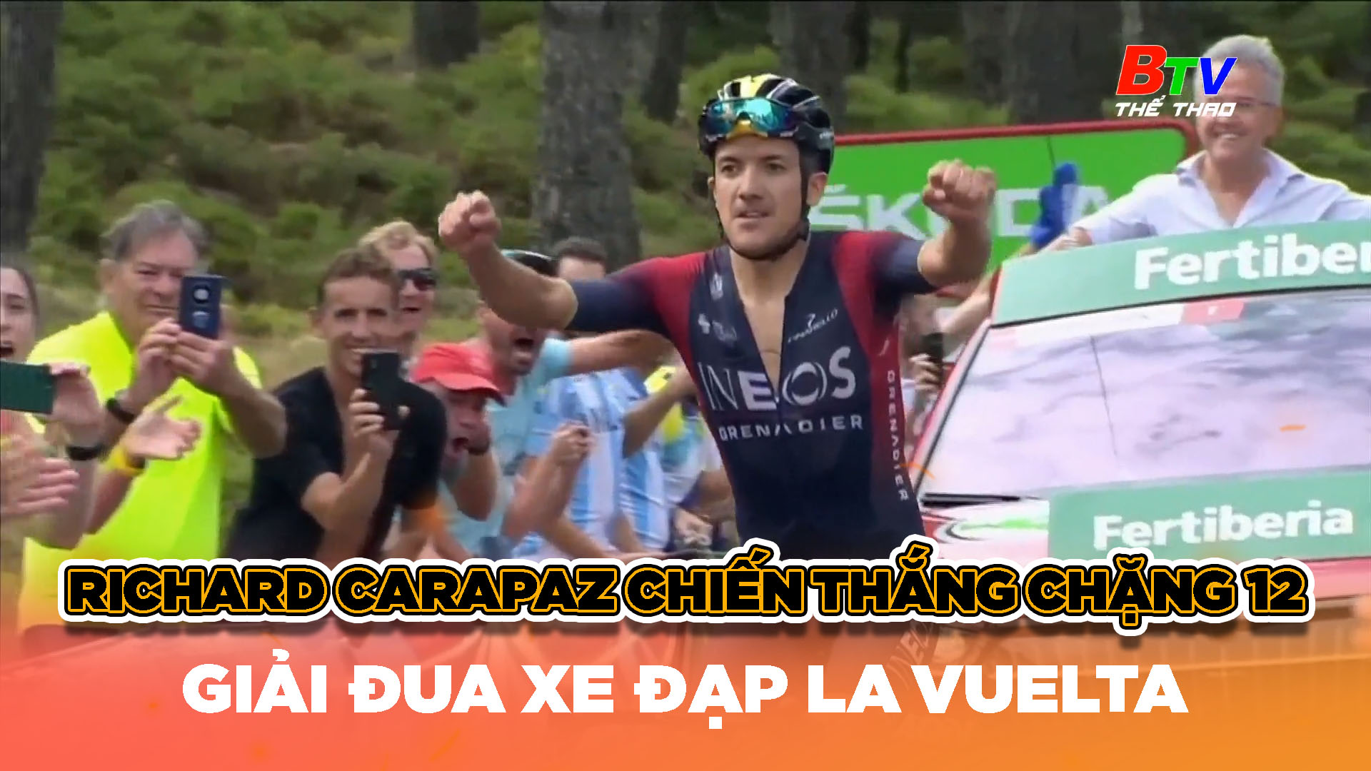 Richard Carapaz chiến thắng chặng 12 Giải đua xe đạp La Vuelta