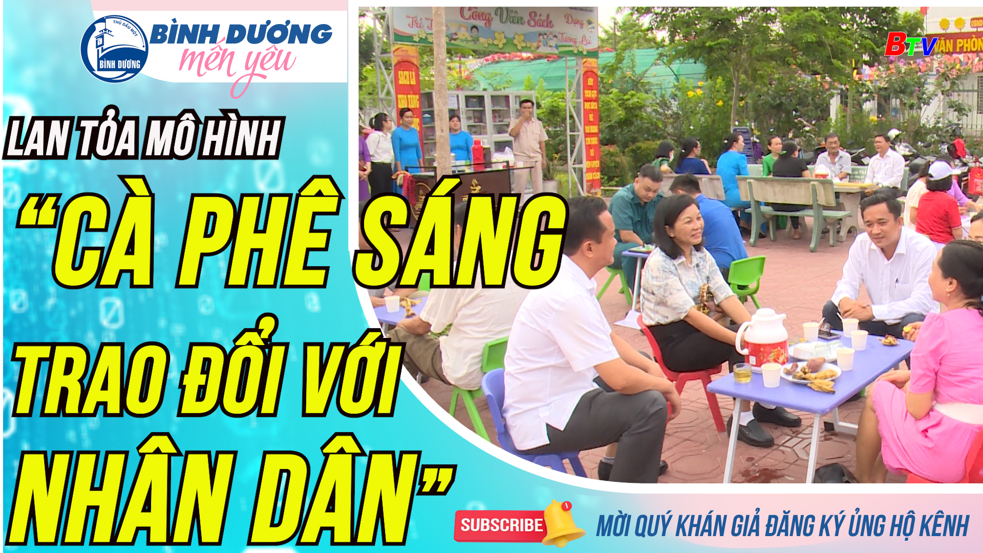 Lan tỏa mô hình “Cà phê sáng trao đổi với nhân dân”