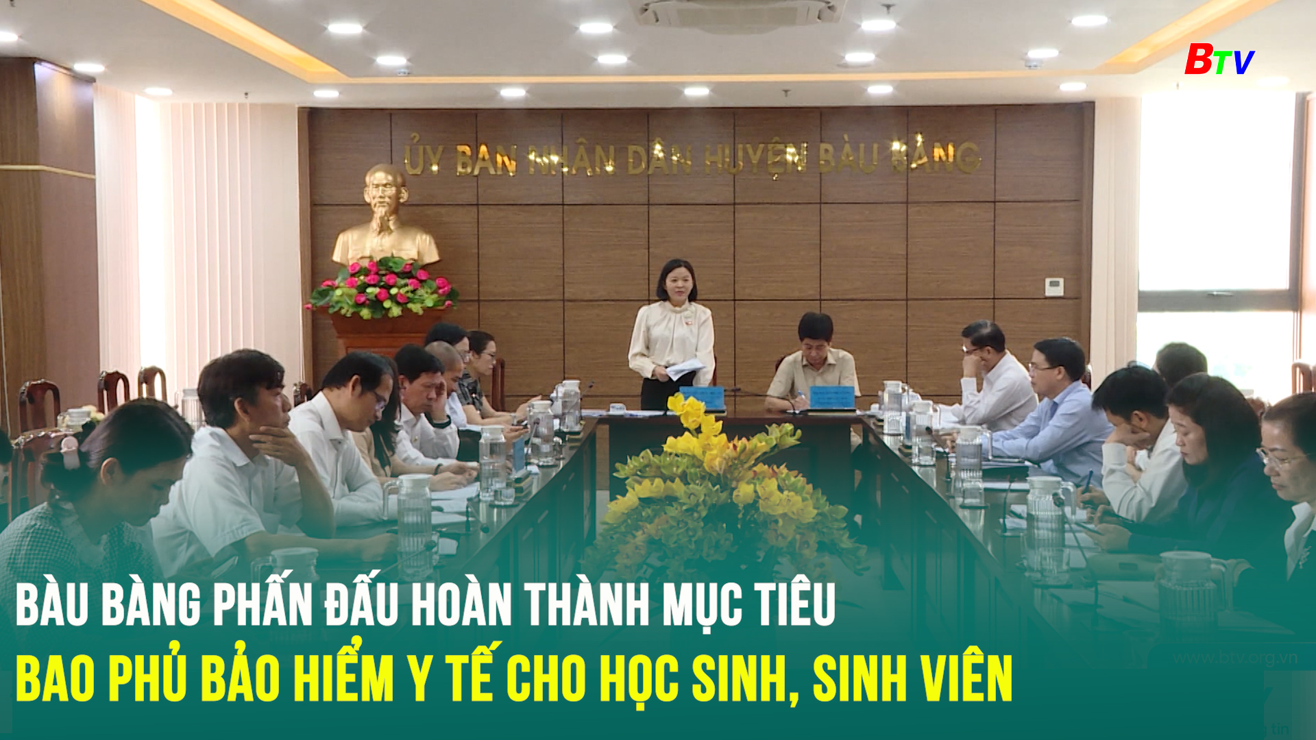 Bàu Bàng phấn đấu hoàn thành mục tiêu bao phủ bảo hiểm y tế cho học sinh, sinh viên