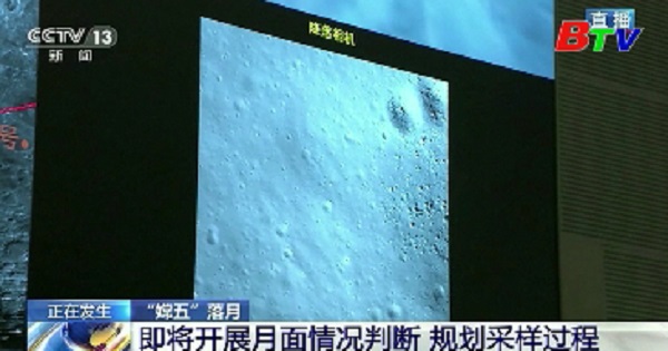 Tàu vũ trụ Hằng Nga 5 của Trung Quốc đã hạ cánh thành công xuống Mặt trăng