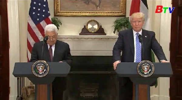 Tổng thống Mỹ tiếp đón Tổng thống Palestine