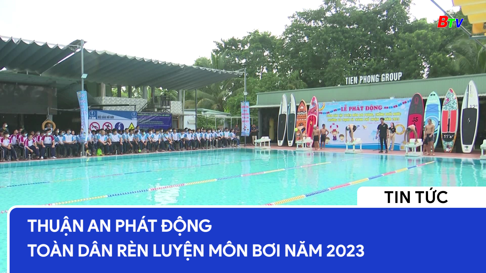 Thuận An phát động toàn dân rèn luyện môn bơi năm 2023