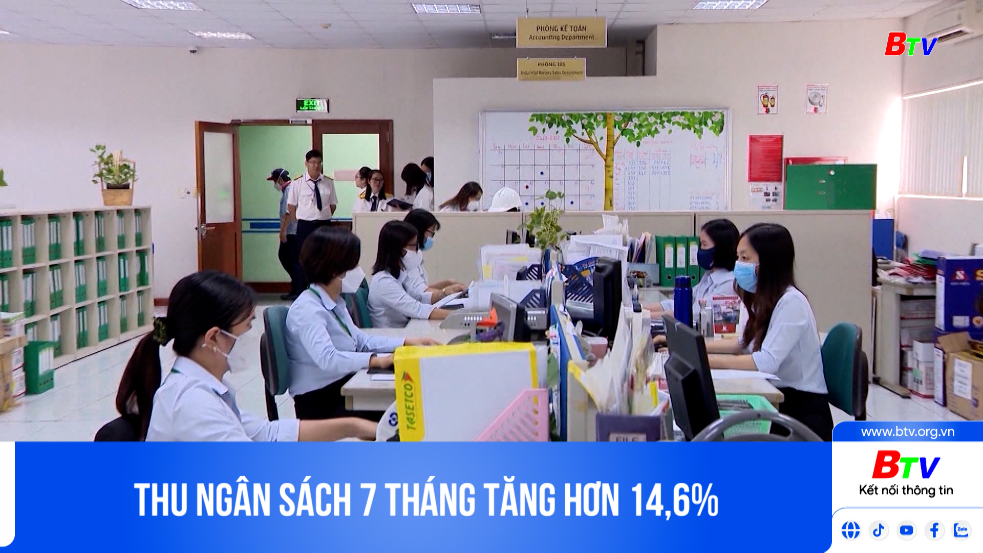 Thu ngân sách 7 tháng tăng hơn 14,6%