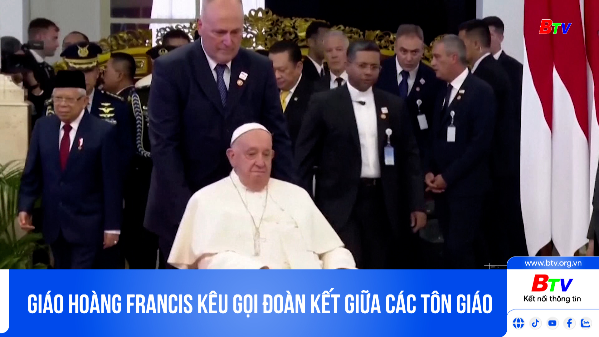 Giáo hoàng Francis kêu gọi đoàn kết giữa các tôn giáo