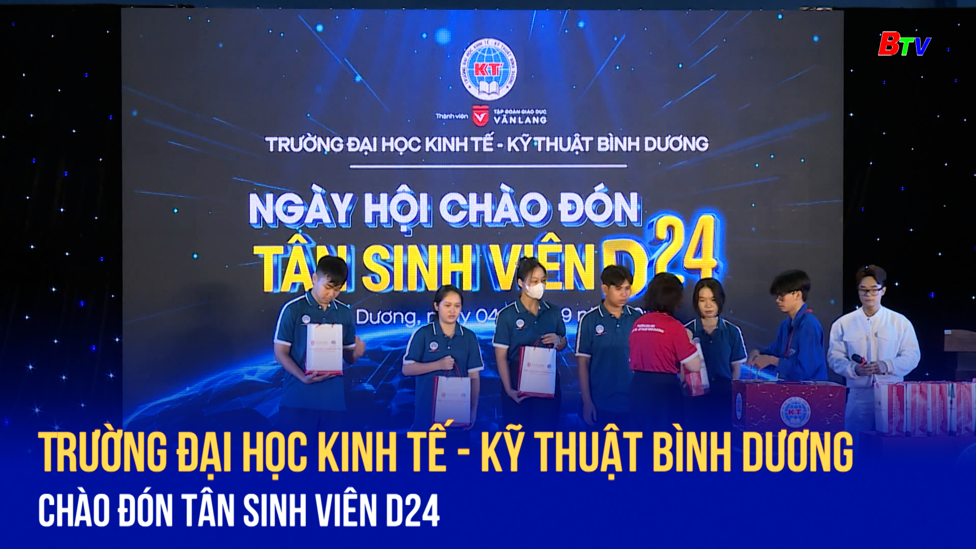 Trường Đại học Kinh tế - Kỹ thuật Bình Dương chào đón tân sinh viên D24