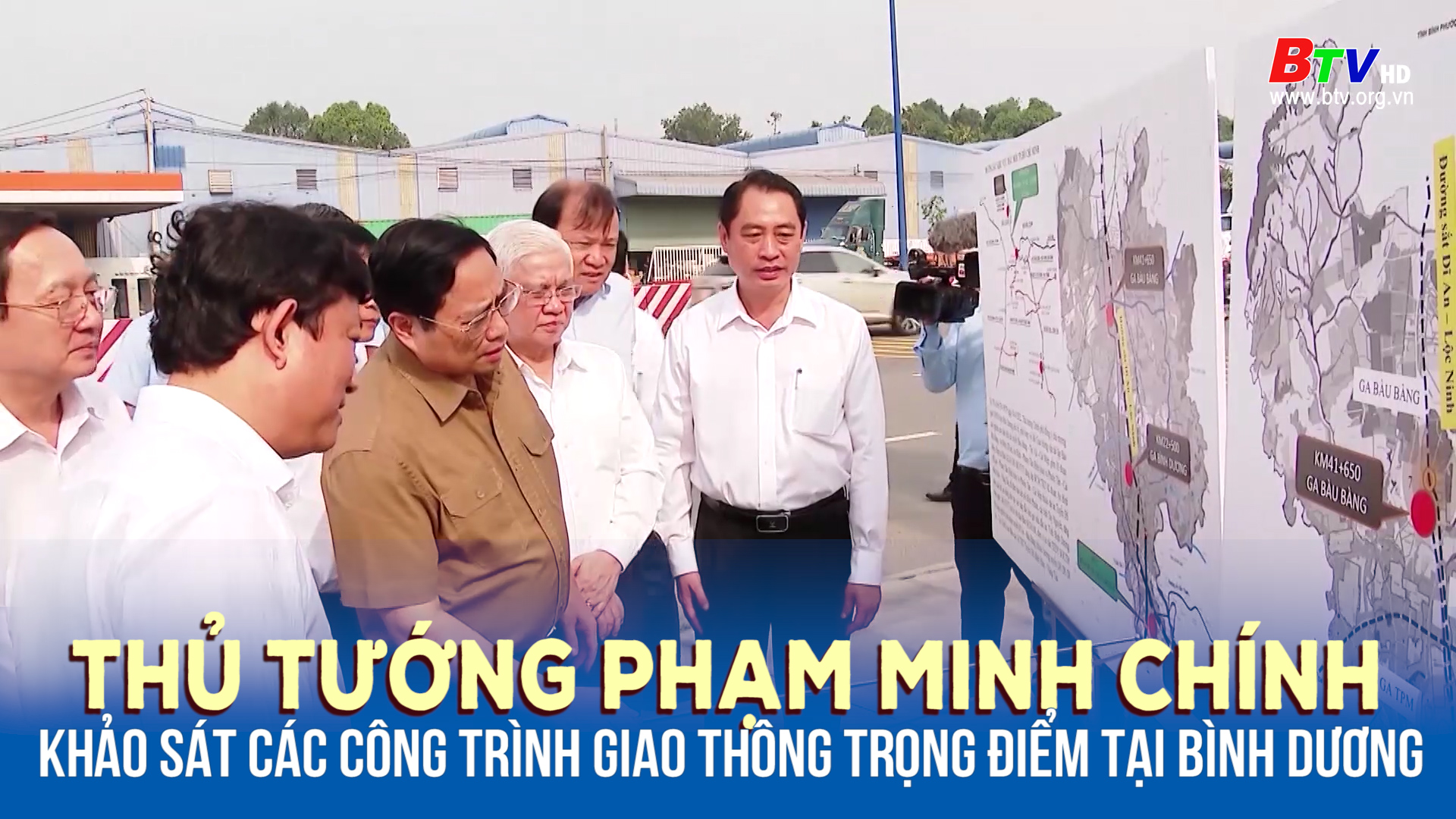 Thủ tướng Phạm Minh Chính khảo sát các công trình giao thông trọng điểm tại Bình Dương 