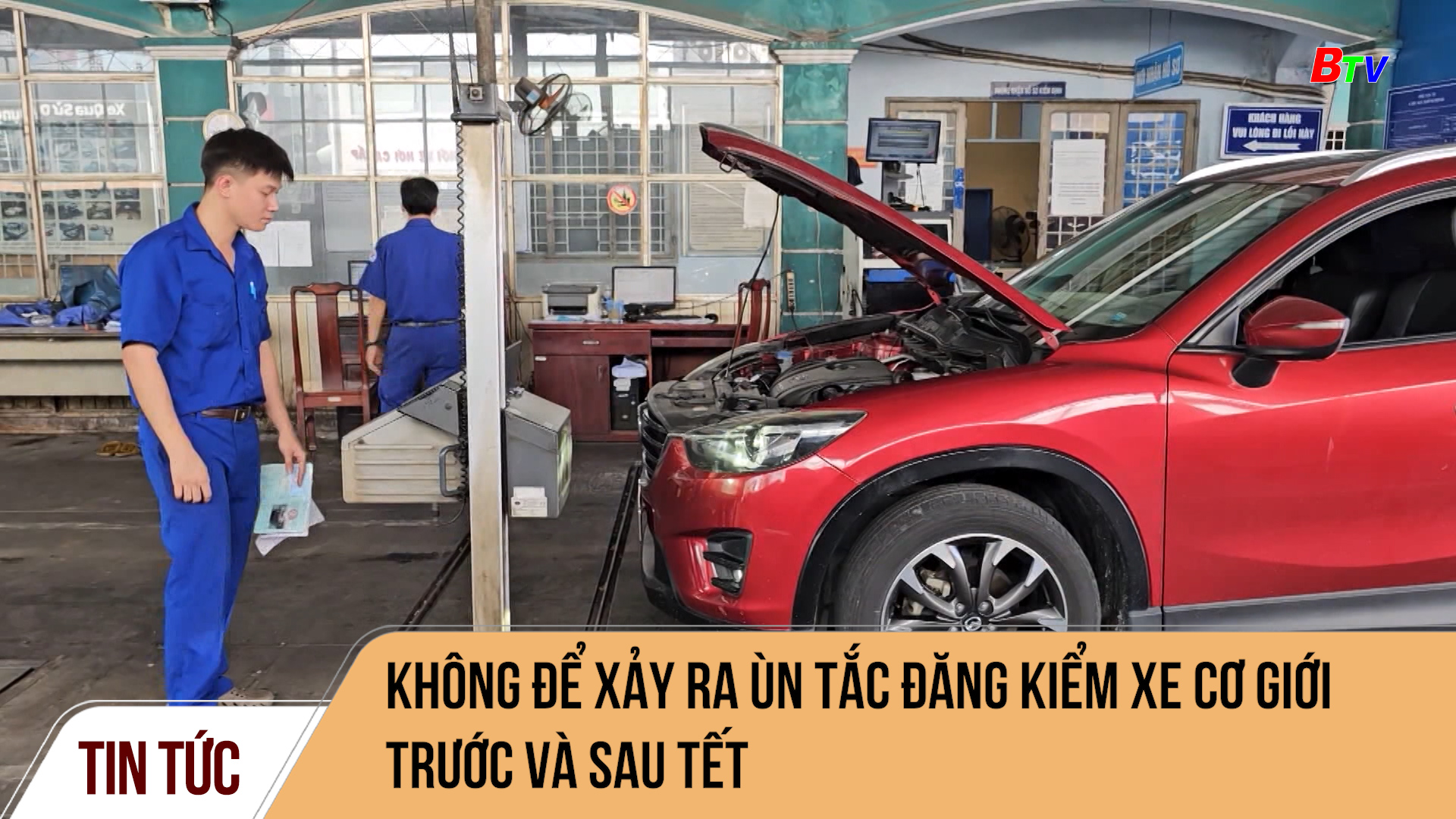 Không để xảy ra ùn tắc đăng kiểm xe cơ giới trước và sau Tết	