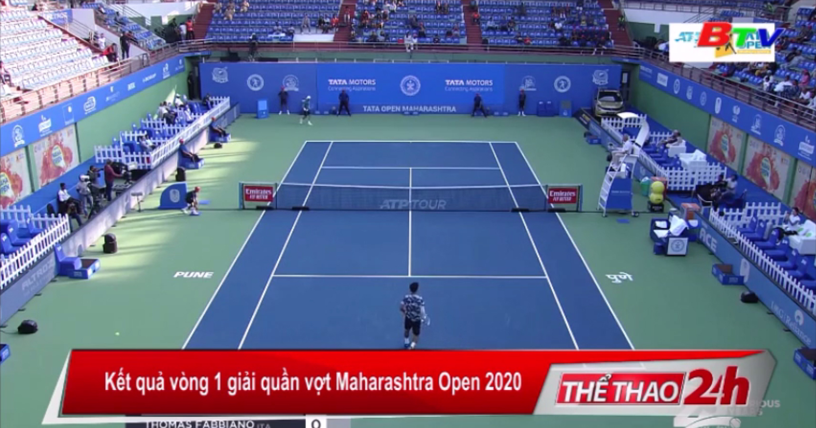 Kết quả vòng 1 Giải quần vợt Maharashtra Open 2020