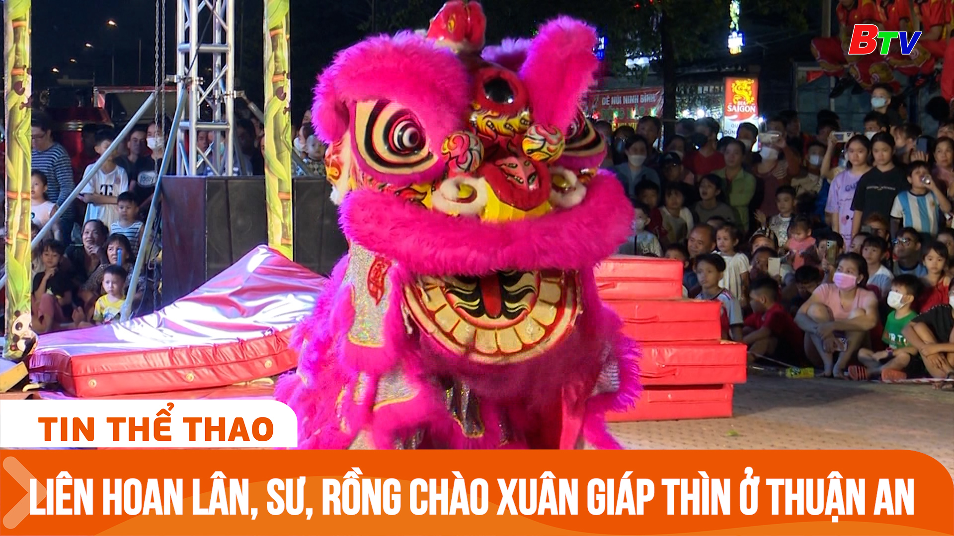 Liên hoan Lân, Sư, Rồng chào xuân Giáp Thìn ở Thành phố Thuận An | Tin Thể thao 24h	