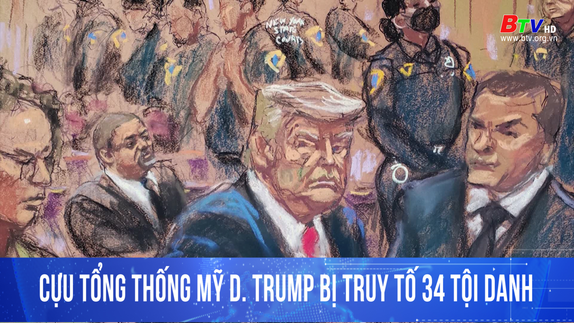 Cựu tổng thống Mỹ Donald Trump bị truy tố 34 tội danh