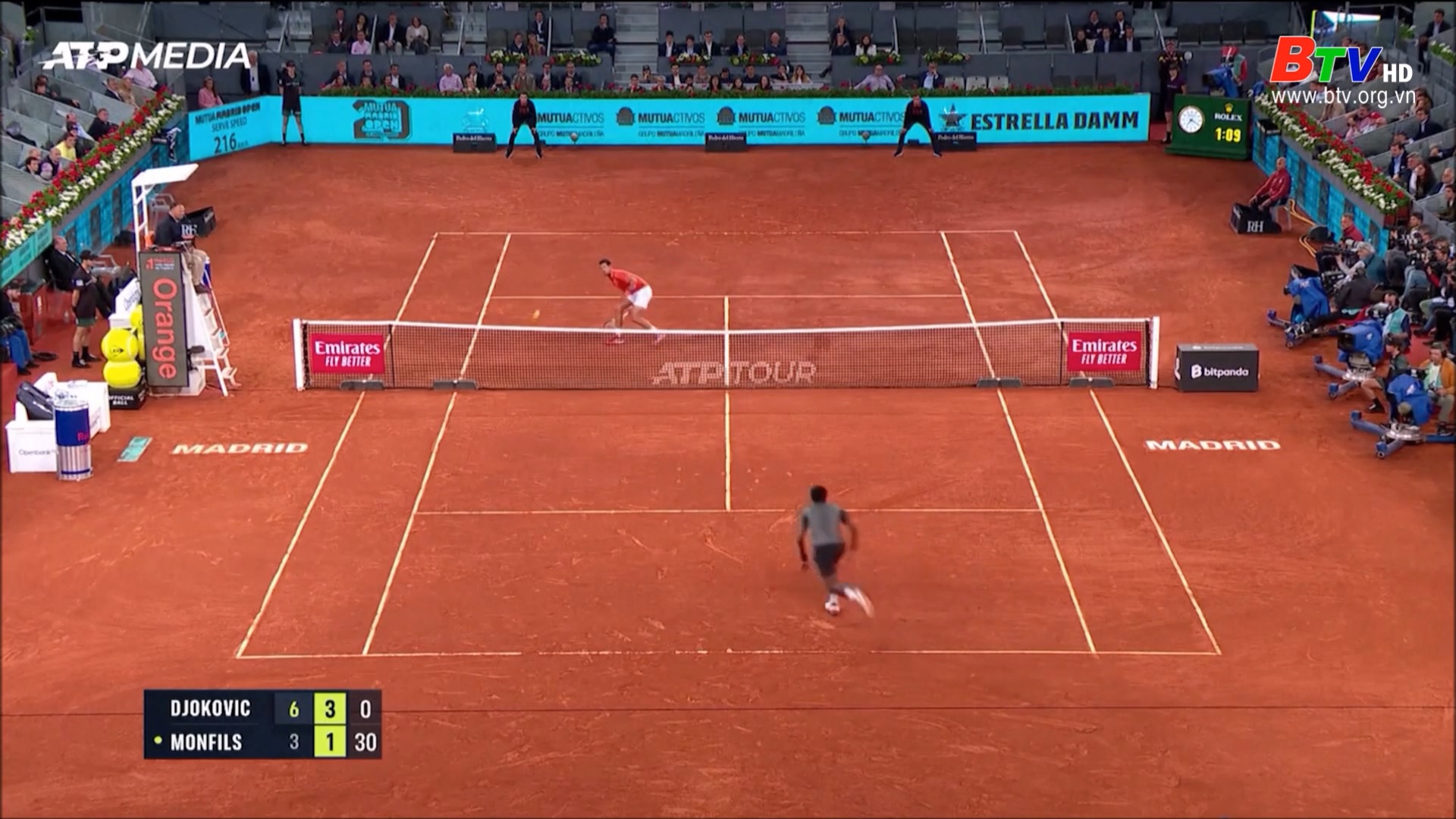 Novak Djokovic vào vòng 3 Giải Madrid mở rộng 2022