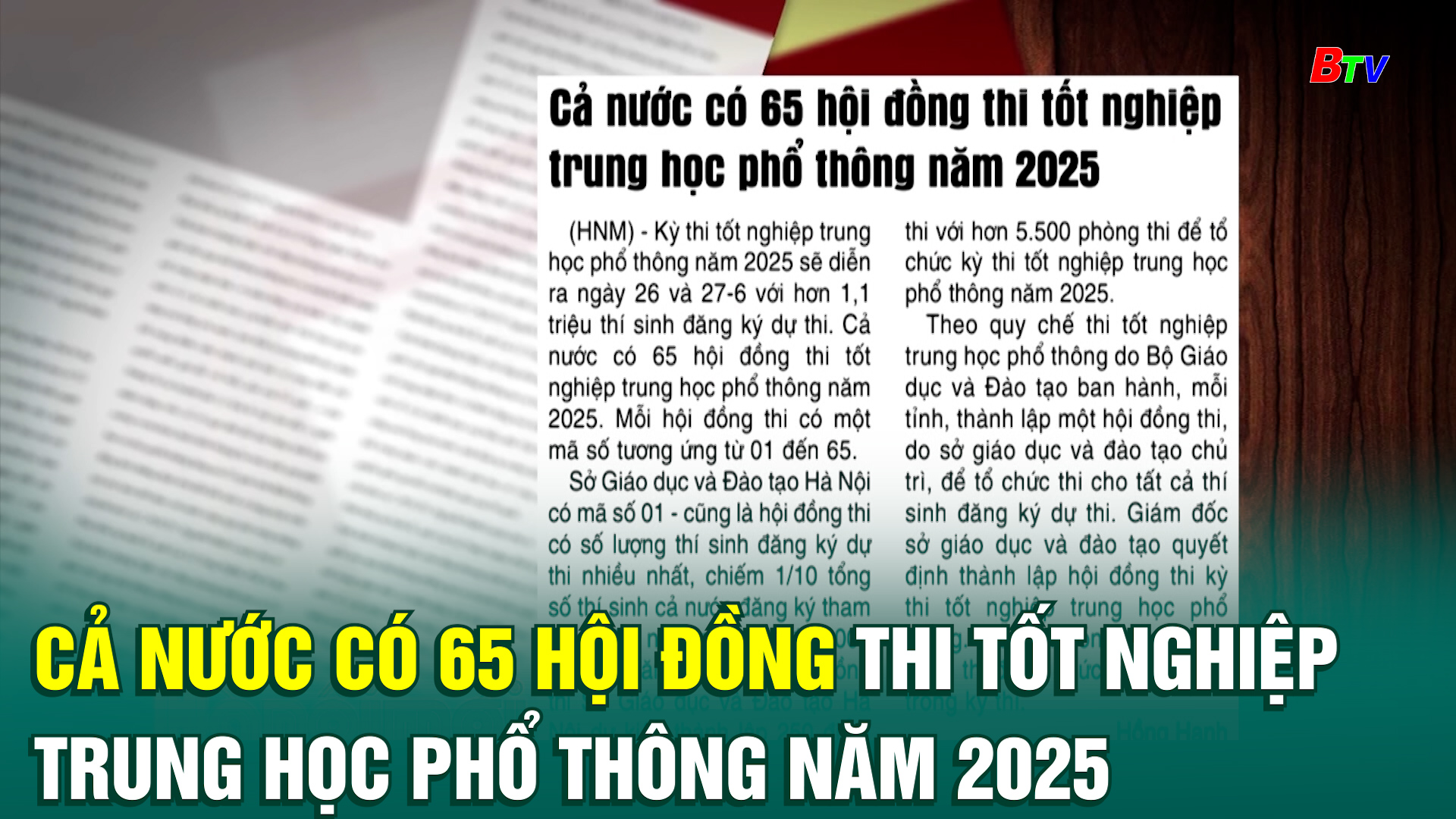 Cả nước có 65 hội đồng thi tốt nghiệp trung học phổ thông năm 2025