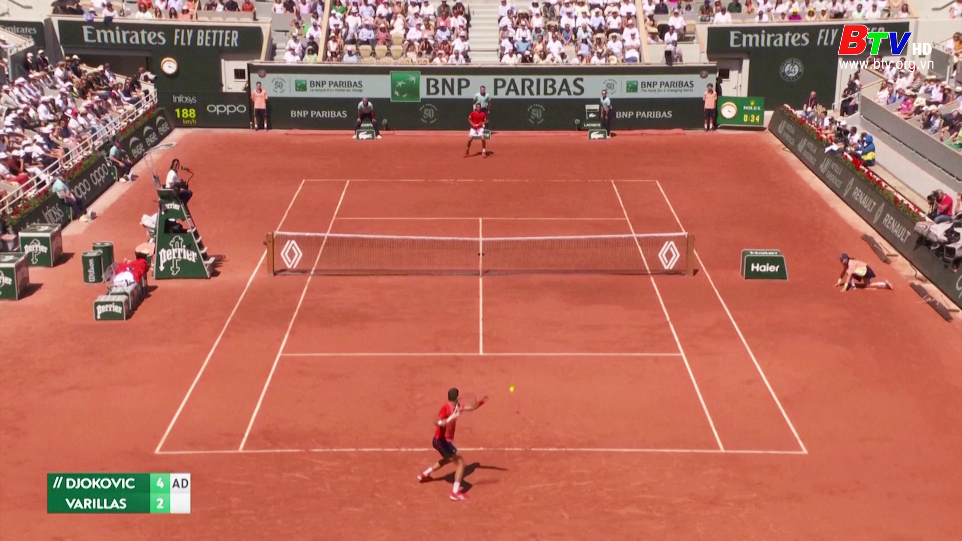 Novak Djokovic vào tứ kết Giải Quần vợt Pháp mở rộng 2023