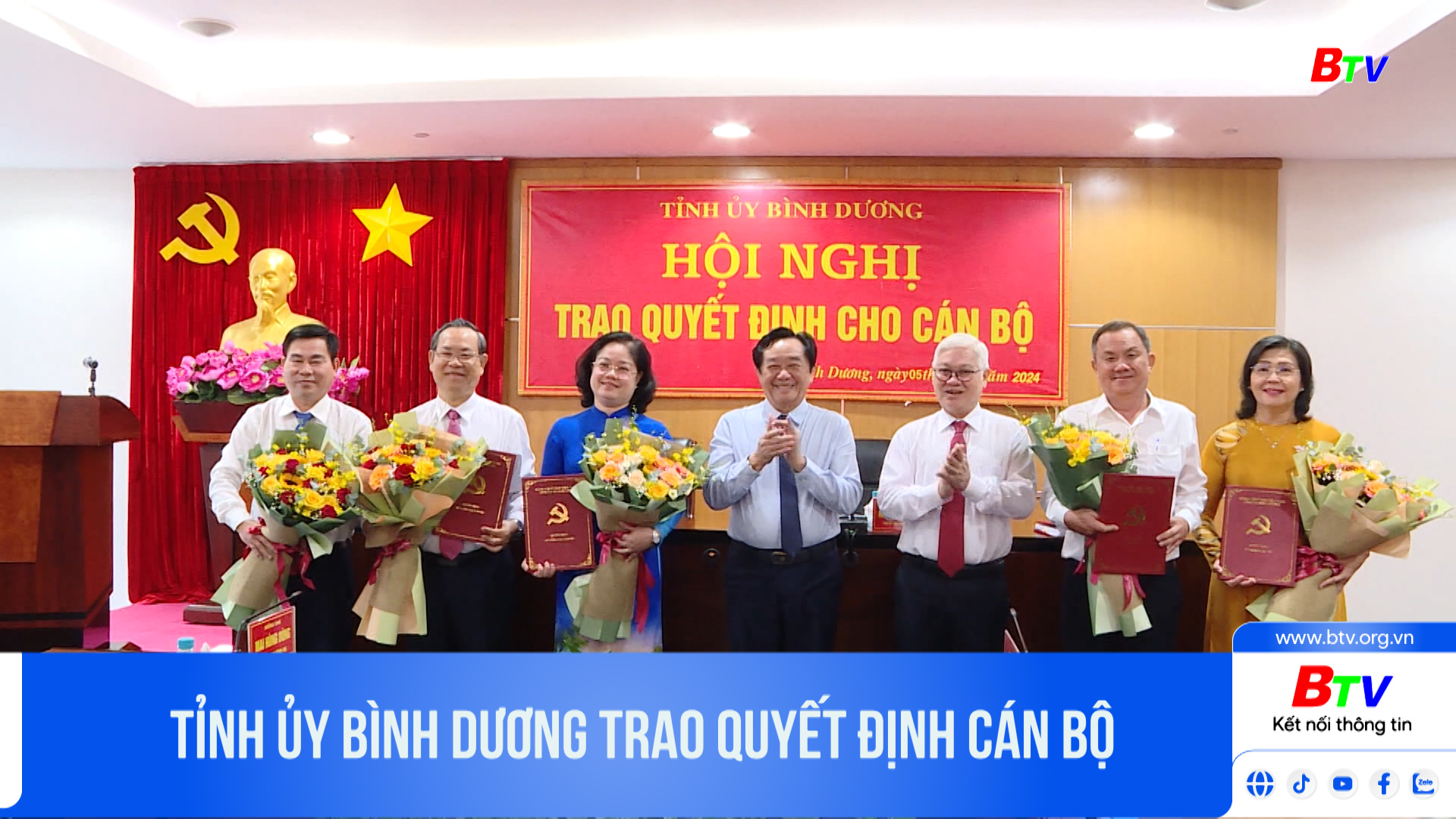 Tỉnh ủy Bình Dương trao quyết định cán bộ	