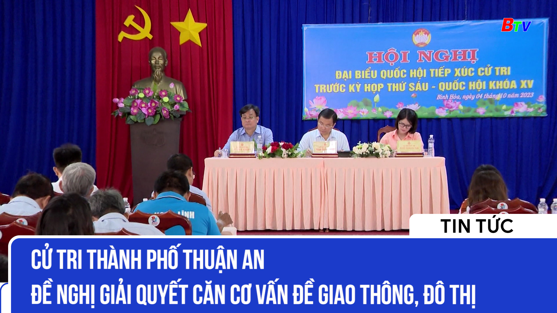Cử tri thành phố Thuận An đề nghị giải quyết căn cơ vấn đề giao thông, đô thị