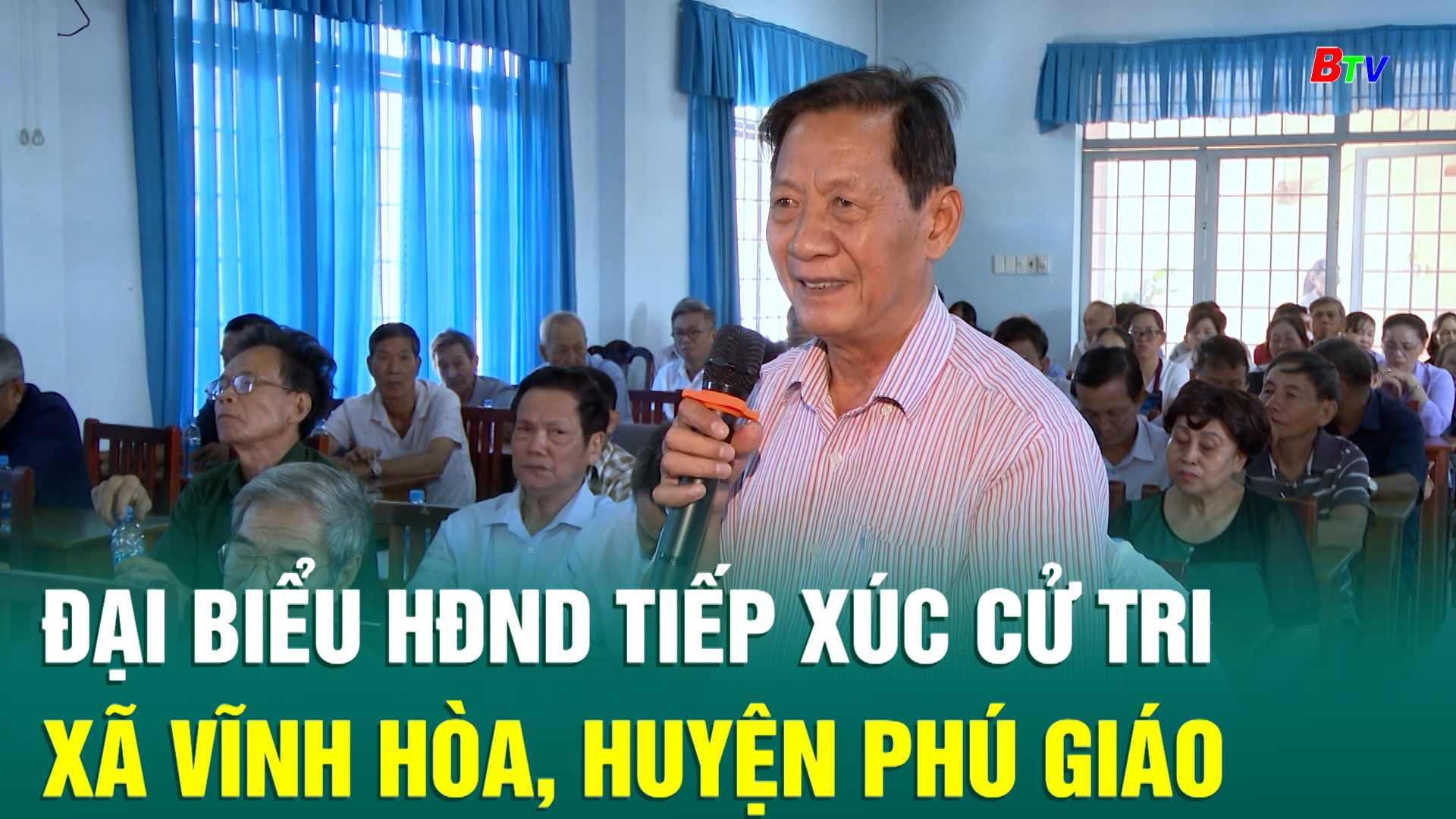 Đại biểu HĐND tiếp xúc cử tri xã Vĩnh Hòa, huyện Phú Giáo