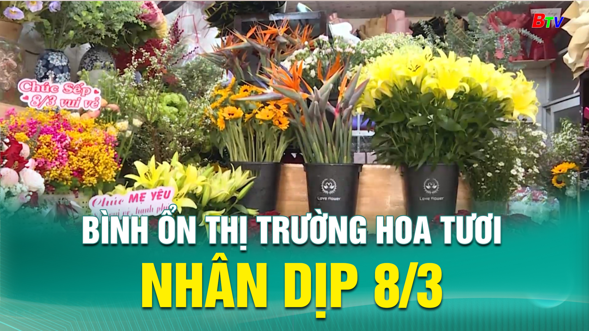 Bình ổn thị trường hoa tươi nhân dịp 8/3