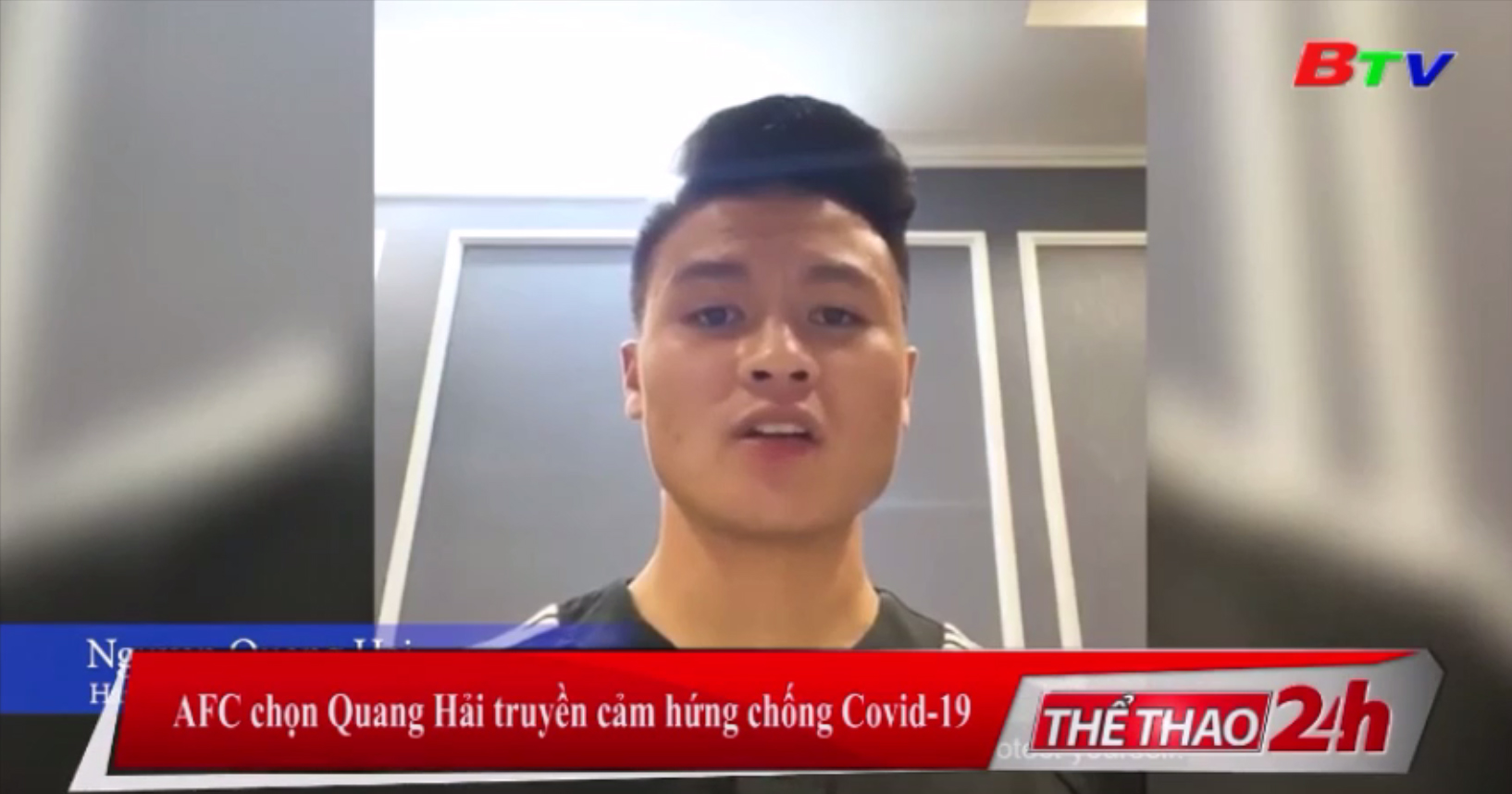 AFC chọn Quang Hải truyền cảm hứng chống Covid-19