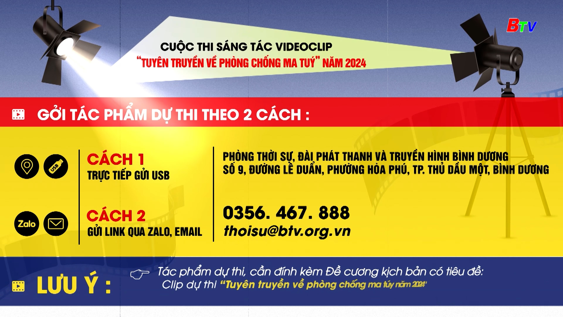 Cuộc thi sáng tác video clip “tuyên truyền về phòng chống ma túy” tỉnh Bình Dương năm 2024