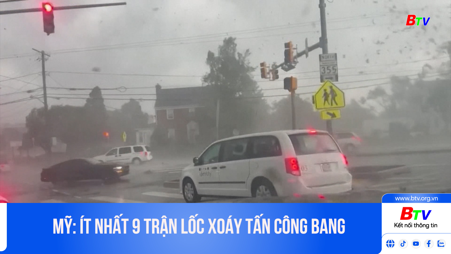 Mỹ: Ít nhất 9 trận lốc xoáy tấn công bang Maryland