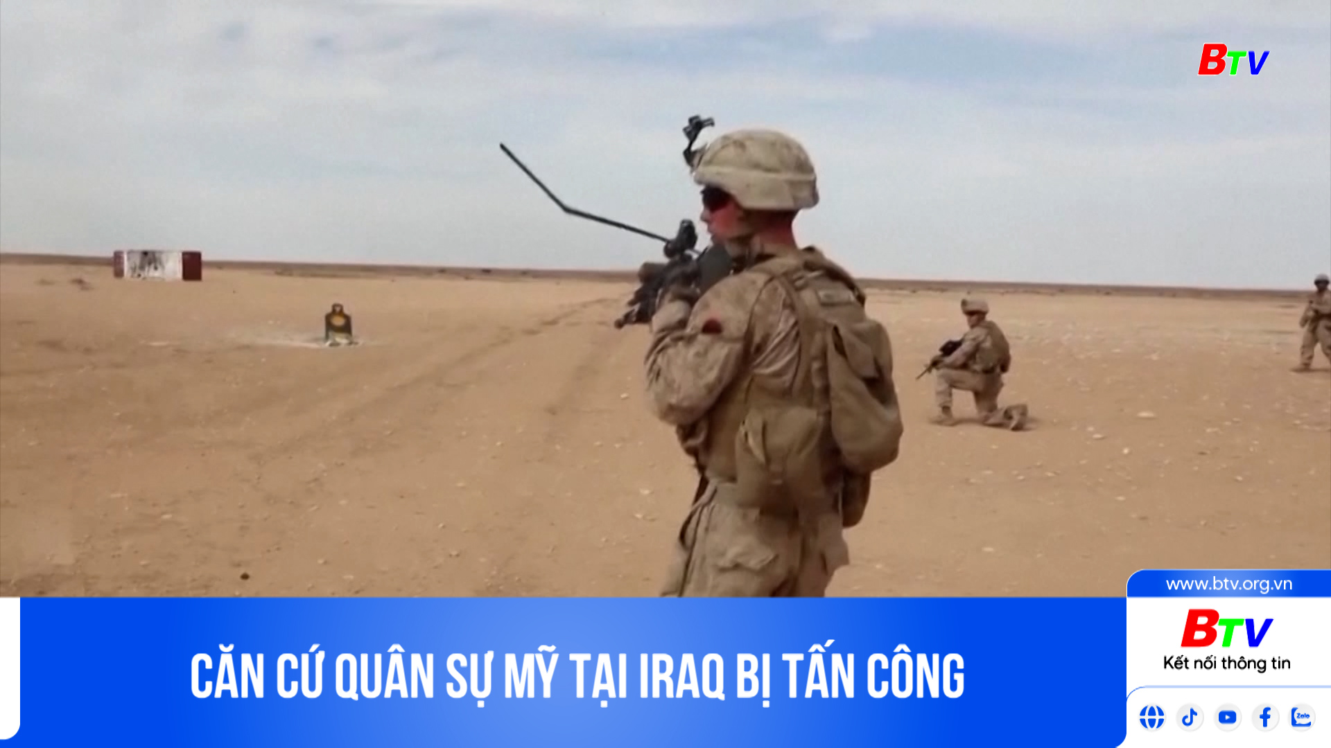 Căn cứ quân sự Mỹ tại Iraq bị tấn công