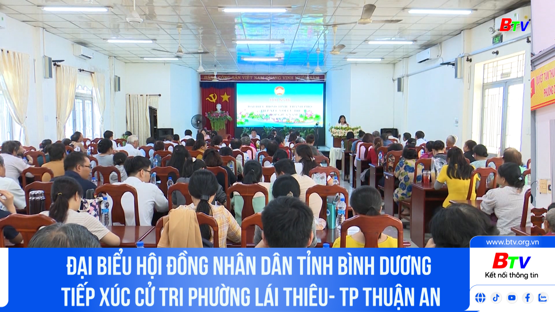 Đoàn đại biểu HĐND tỉnh Bình Dương tiếp xúc cử tri phường Lái Thiêu- Tp Thuận An