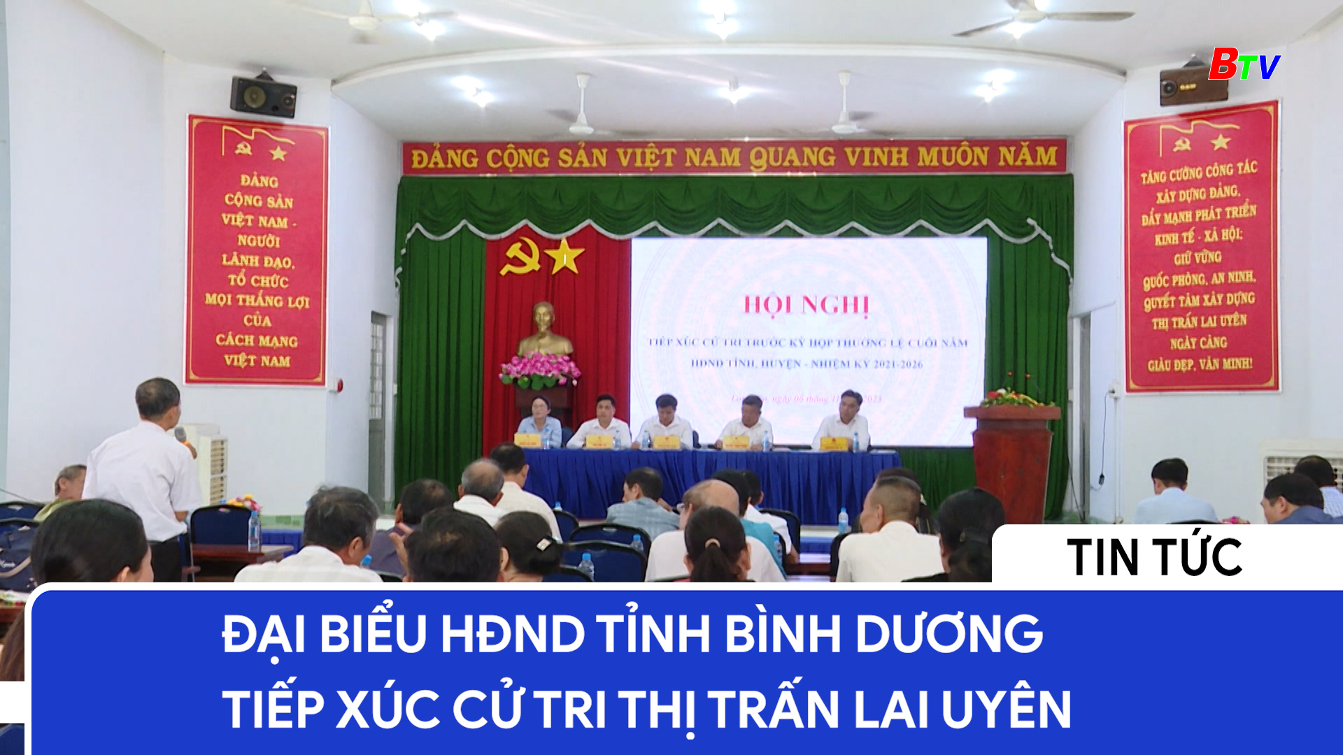 Đại biểu HĐND tỉnh Bình Dương tiếp xúc cử tri thị trấn Lai Uyên	