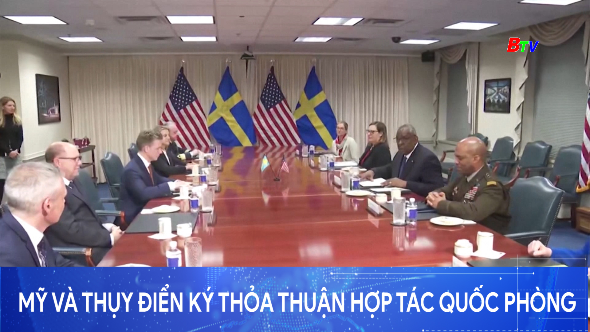 Mỹ và Thụy Điển ký thỏa thuận hợp tác quốc phòng	