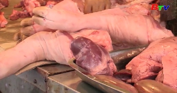 	Giá thịt heo đang giảm dần