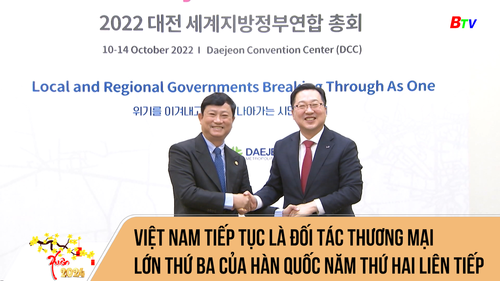 Việt Nam tiếp tục là đối tác thương mại lớn thứ ba của Hàn Quốc năm thứ hai liên tiếp