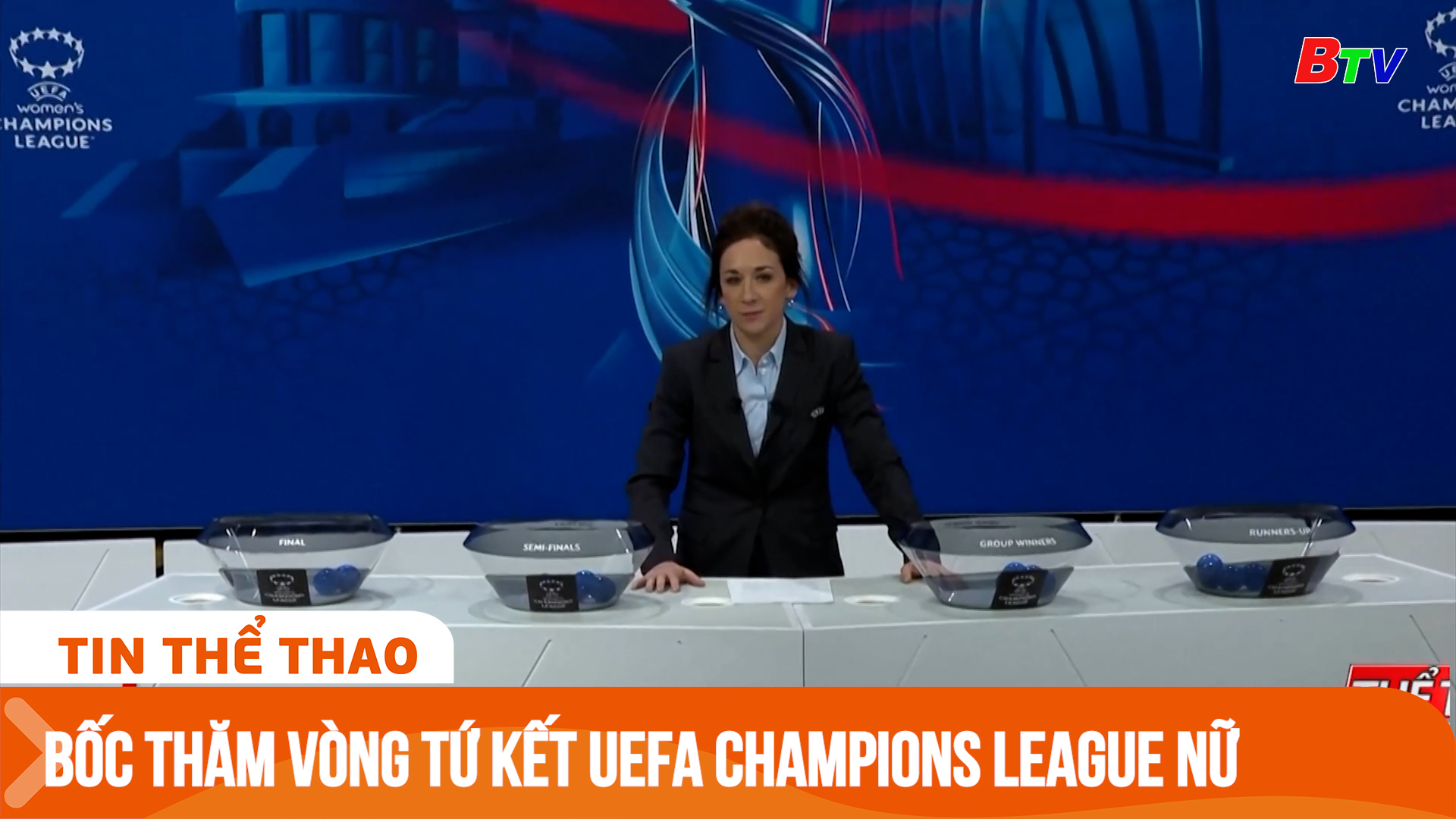 Bốc thăm vòng tứ kết UEFA Champions League nữ | Tin Thể thao 24h	